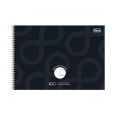 Caderno Espiral Meia Pauta Capa Dura Neuro 40 Folhas - Tilibra - Capas Sortidas