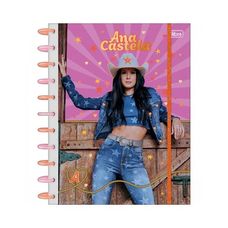 Caderno Tilidisco Universitário Capa Dura 10x1 Ana Castela 160 Folhas - Tilibra