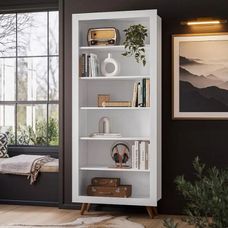 LIVREIRO RETRO BRANCO/BRANCO 4430