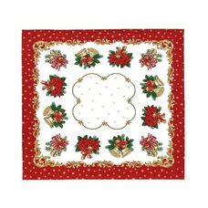 TOALHA DE MESA 78X78 ATHENAS NATAL 107