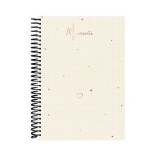 Caderno Espiral Universitário Capa Dura 15x1 Moments 240 Folhas - Baag - Capas Sortidas