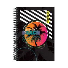 Caderno Espiral Universitário Capa Dura 20x1 Beach 400 Folhas - Baag - Capas Sortidas