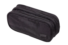 ESTOJO NYLON 2 ZIPERS PRETO - BRW