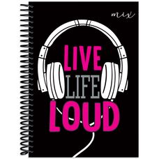 Caderno Espiral Universitário Capa Dura 10x1 Mix 160 Folhas - Baag - Capas Sortidas