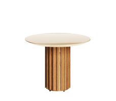 Mesa de Centro / Lateral Living com Vidro Off White - Imcal