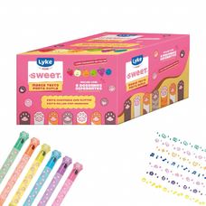 Marca Texto 2 Pontas Roller+Glitter com Essência Sortido - Lyke