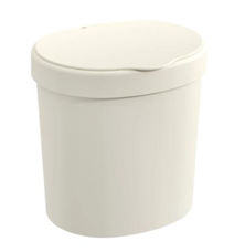 Lixeira Basic Com Tampa 2,5L Light Gray - Coza