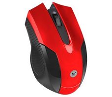 Mouse Óptico USB Preto/Vermelho 02210 - Bright