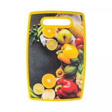 Tábua Para Corte de Plástico com Estampa Vegetais 37x23x1cm - Lyor