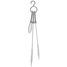 Conjunto 3 Escovas Multiuso para Limpeza Cinza Plástico - Lyor