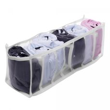 Colméia Organizadora Nylon com 7 Divisórias Branco 32x12x12cm - Lyor