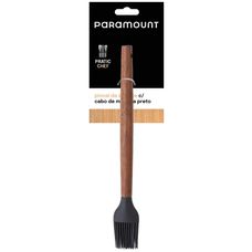 Pincel de Silicone com Cabo de Madeira Preto - Paramount