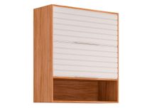 ARMARIO AEREO ESPLENDIDA 80CM 2PT CINAMOMO/BRANCO