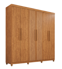 Guarda Roupa 6 Portas Portugal Prime Cinamomo - Imop