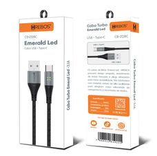 Cabo Premium - Emerald led - Preto - 1,2 M-CB-208C
