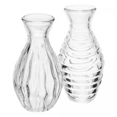 Vaso em Vidro Sortido 6Cmx6Cmx11,5cm - Lyor
