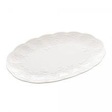 Travessa de Porcelana New Bone But/Flower 36,5x24x3CM - Lyor
