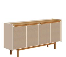 Buffet Dune 1.8 Ripado Off White/Nature - Imcal