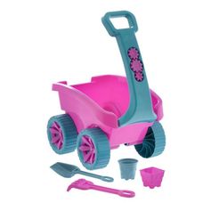 Carrinho Caçambinha Caminhão De Praia Com Haste E Acessórios Feminino - Paramount