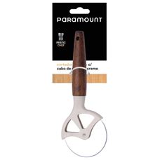 Cortador de Pizza Paramount com Cabo de Madeira - Creme