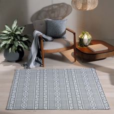 Tapete Jacquard Nature Eco Mali Bella Janela Bege Duna – 130x200cm