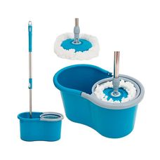Mop Giratório com Cesto Balde 12L Centrífuga Esfregão 360° - Facilite.UD