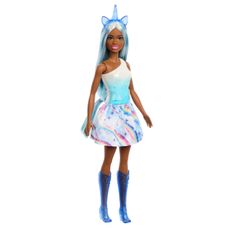 BARBIE UNICORNIO SAIA DE SONHO AZUL HRR14