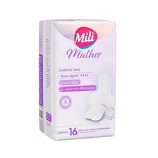 Absorvente Mili Mulher Conforto Total com Abas 16 unidades