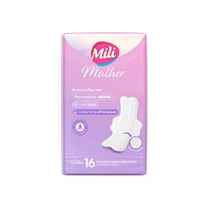 Absorvente Mili Mulher Noturno Discreto com Abas 16 unidades