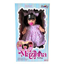 Boneca Mazinha Baby com Cabelo Preto - Nova Toys