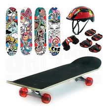 Skate Semi Profissional Com Kit de Proteção 8 KK1901-B - Zippy Toys
