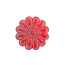 Lugar Americano PVC Pétalas Vermelho 38cm - Magizi