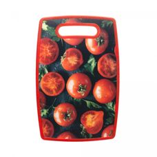 Tábua para Corte de Plástico com Estampa Tomate 37cm x 23cm x 1cm - Lyor