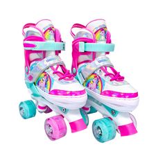 Patins Roller Ajustável Unicórnio DMR7225 M - DM Toys