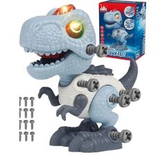 Monta e Desmonta T-Rex Eletrônico com Som e Luz - Nettoy