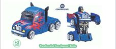 Robot Transformável com 1 Botão Fricção Bate e Vira Caminhão - Nettoy
