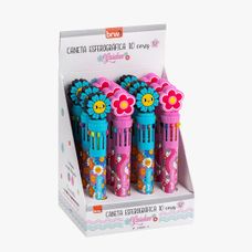 Caneta Esferográfica 0.7mm Garden 10 Cores - BRW