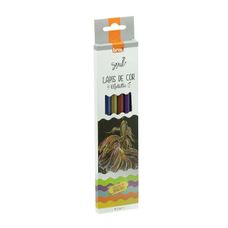 Lápis de Cor de Madeira 12 Cores+6 Cores Pastel Triangular - BRW
