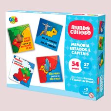 Jogo da Memória Estados e Suas Capitais - GGB Brinquedos