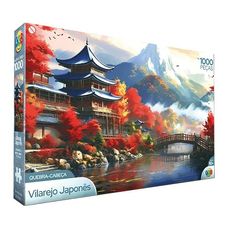 Quebra Cabeça 1000 Peças Vilarejo Japonês - GGB Brinquedos