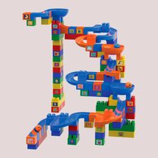 Blocos de Montar Rampa Divertida 112 Peças - GGB Brinquedos