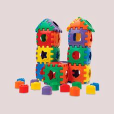 Blocos Divertidos 52 Peças - GGB Brinquedos