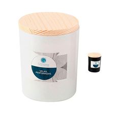 Vela Perfumada de Parafina com Suporte Vidro 8x5cm - Facilite.Ud