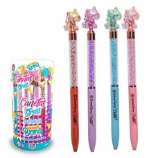 Caneta Strass Unicórnio SCB150 - Polibrinq