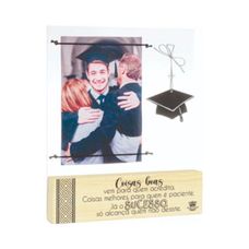 Porta retrato Maderinha Coisas Boas Vem Para Quem Acredita