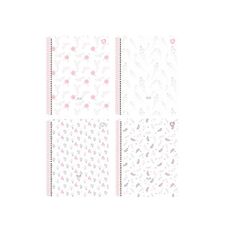 Caderno Colegial Capa Dura Bolsa Detalhes 80 Folhas - Animativa - Capas Sortidas