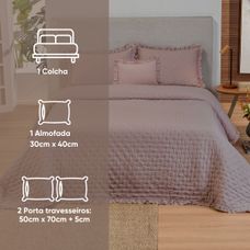 Kit Cama Casal 220x240cm Charme Class Malva - Appel