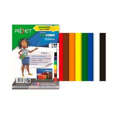 Papel Criativo Ecocores 180g A4 32 Folhas - Ridet
