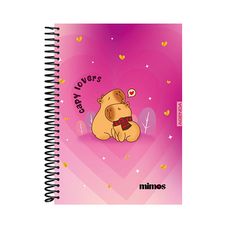 Agenda Espiral Capa Dura 1/8 Permanente Mimos 168 Folhas - Baag - Capas Sortidas