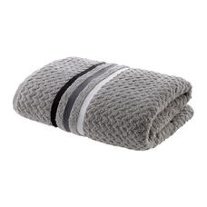 Toalha de Banho 70x140cm Jacquard Trento Cinza - Corttex